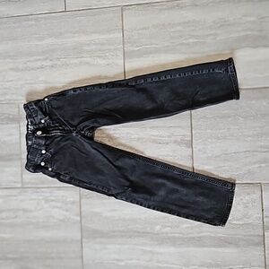 Girls sz 7 SLIM black Gao Jeans 90s loose fit. Adjustable waist.